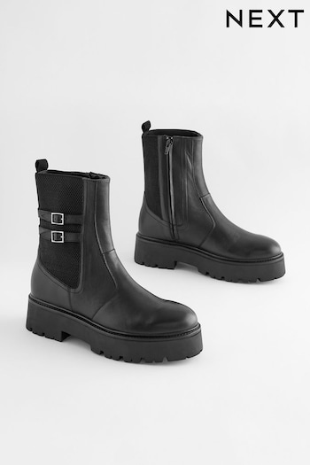 Black Forever Comfort® Chunky Platform Ankle Boots (665570) | £80
