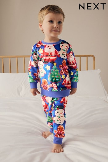 Blue Single Soft Touch Fleece Pyjamas with Elastane (9mths-16yrs) (665622) | £16 - £22