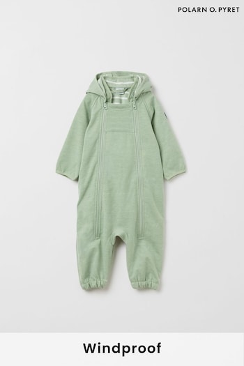 Polarn O Pyret Green Windproof Soft Shell Pramsuit (665857) | £60