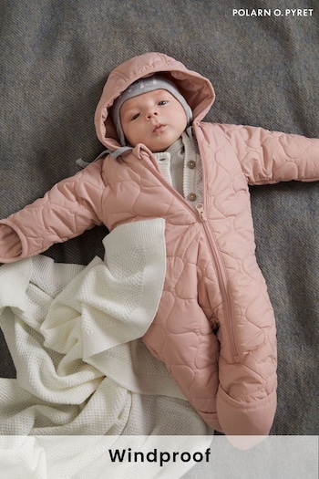 Polarn O Pyret Pink Windproof Padded Pramsuit (665860) | £60