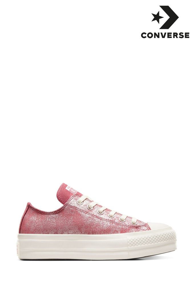 Ladies pink converse trainers 2025