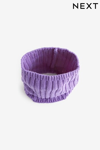 Purple Ribbed Knitted Snood (1-16yrs) (666003) | £5 - £9