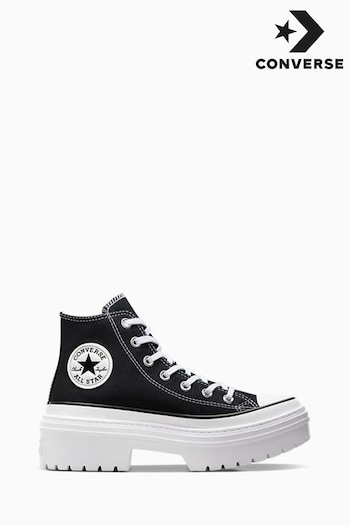 Converse Black/White Chuck Taylor All Star Lugged Heel Canvas Trainers (666005) | £80