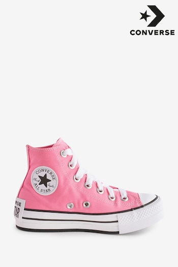 Converse Pink Chuck Taylor Sketch EVA Lift Youth Trainers (666247) | £55