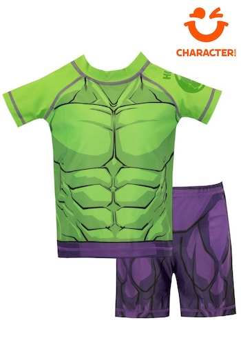 Character Green Marvel Hulk Swim Set (666265) | £21