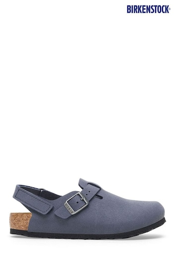 Birkenstock Navy Blue Tokio Kids Clogs (666414) | £70