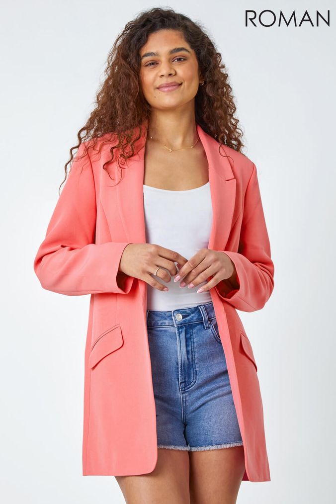 Orange blazer womens uk cheap