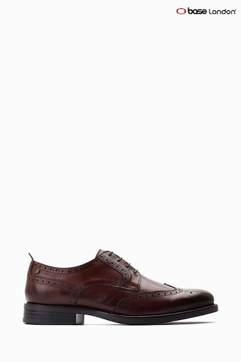 Base London Cooper Lace Up Brogue Brown Shoes (667441) | £75