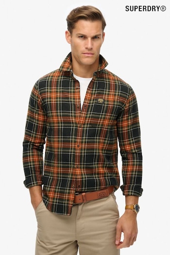 Superdry Bryce Check Black Long Sleeve Cotton Lumberjack Shirt (667798) | £50