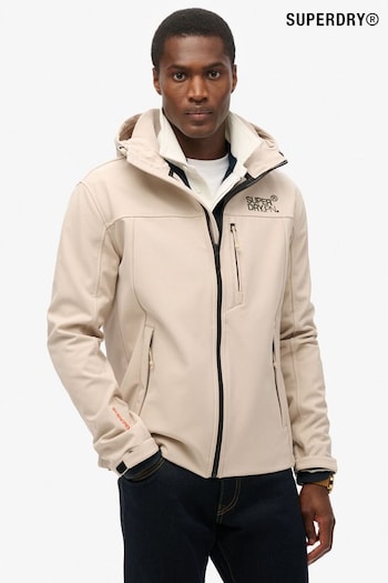 Superdry Chateau Gray Hooded Soft Shell Trekker Jacket (667821) | £85