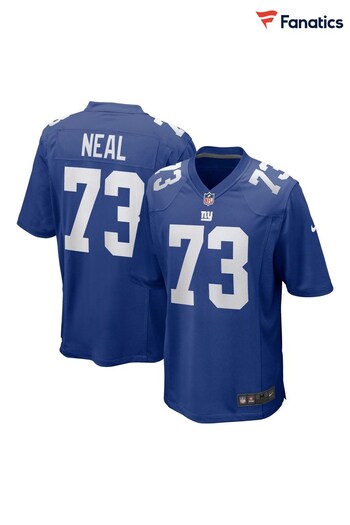 Nike Blue New York Giants Home Game Jersey - Evan Neal (668004) | £105