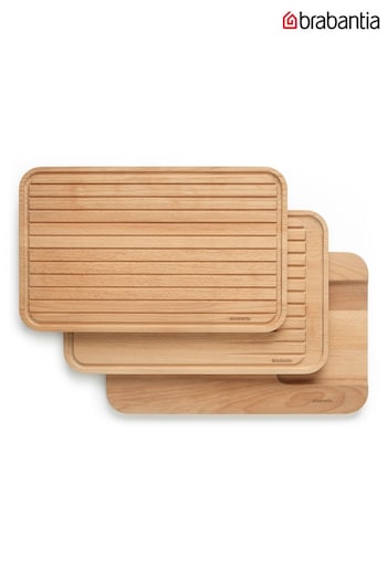 Brabantia Set of 3 Profile Wooden Chopping Boards (668022) | £59