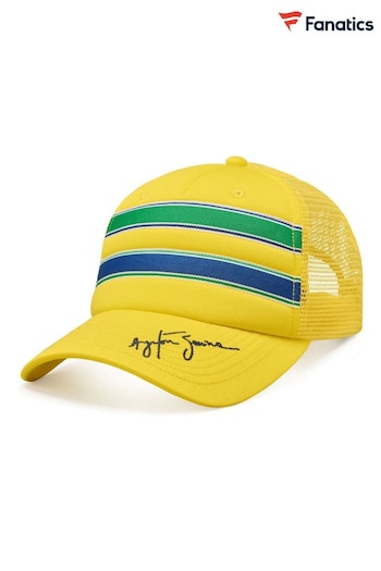 Fanatics Yellow Ayrton Senna Stripe Trucker Cap (668158) | £24