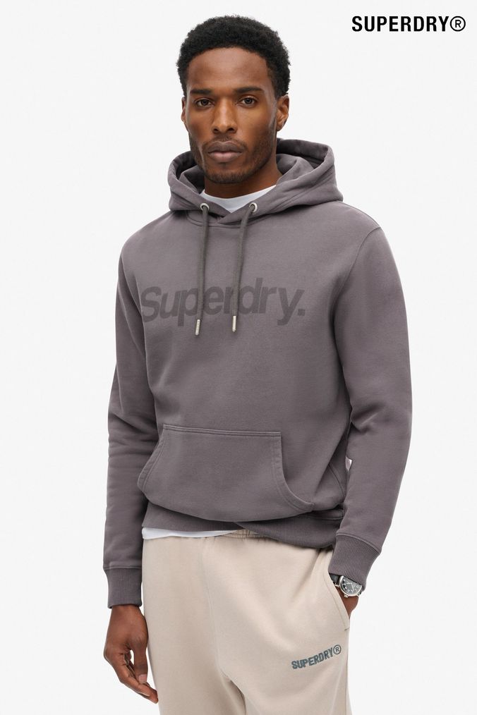 Superdry mens grey hoodie online