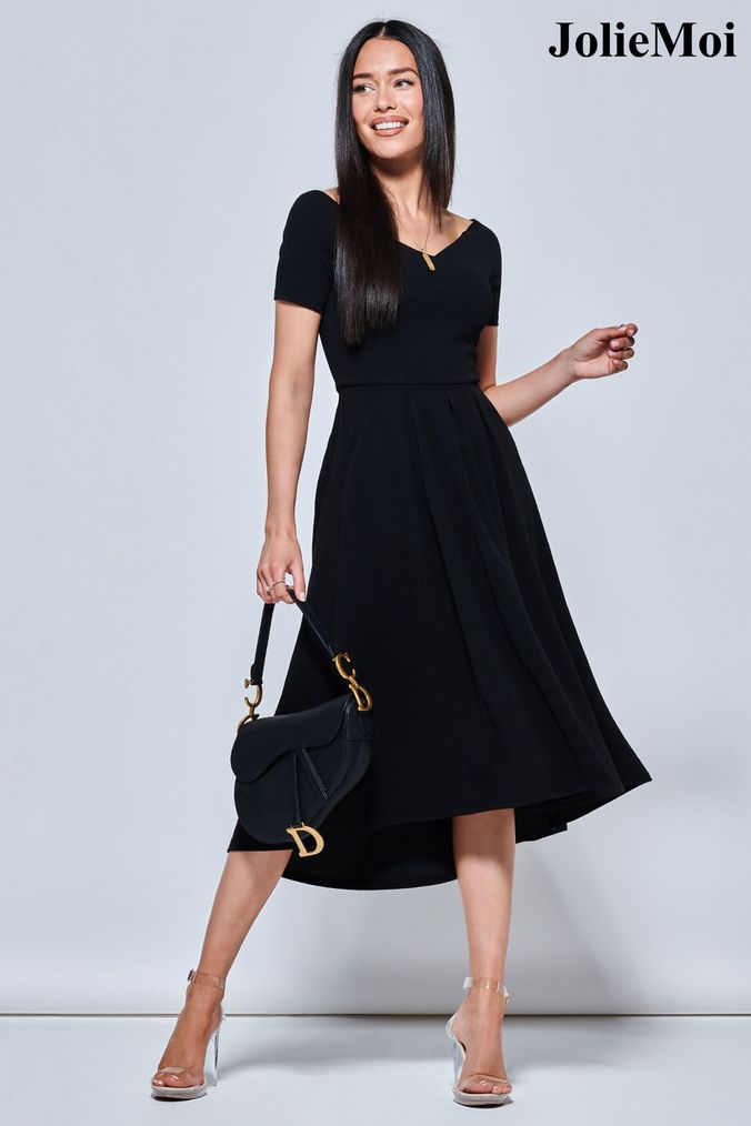 Next womens black dress online