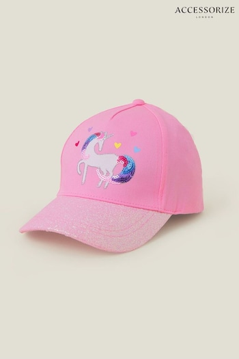 Accessorize Pink Unicorn Baseball Cap (668935) | £12