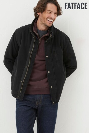 Fat Face Black Wardly Canvas Jacket (668964) | £115