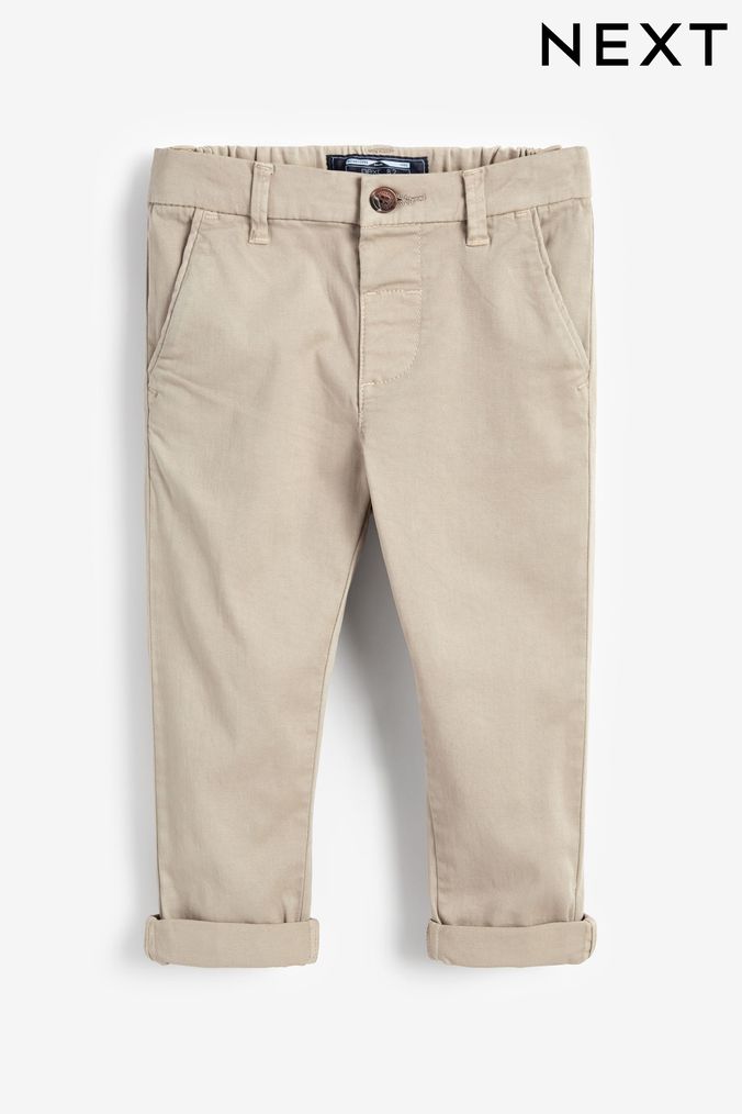 Stone Stretch Chino Trousers (3mths-7yrs) (668988) | £11 - £13