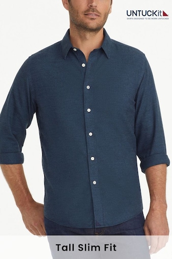 UNTUCKit Blue Wrinkle-Free Tall Slim Fit Veneto Shirt (669070) | £80