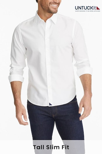 UNTUCKit White Wrinkle-Free Tall Slim Fit Las Cases Shirt (669082) | £80