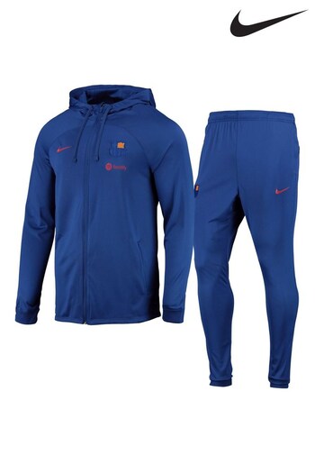 Nike Blue Barcelona Strike Hooded Tracksuit (669113) | £115