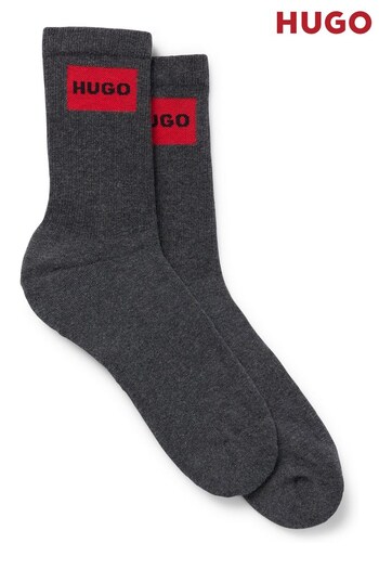 HUGO Cotton Blend Box Logo Socks 2 Pack (669473) | £16