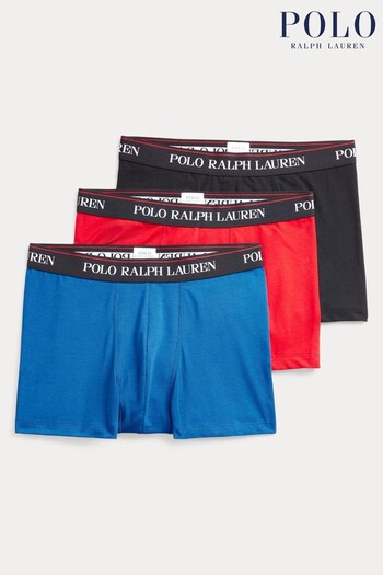 Polo Ralph Lauren Classic Stretch Cotton Trunks 3 Packs (669739) | £45