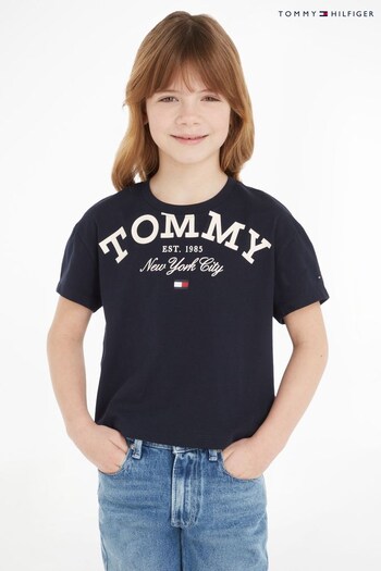 Tommy Hilfiger Kids Blue Logo T-Shirt (669747) | £22 - £26