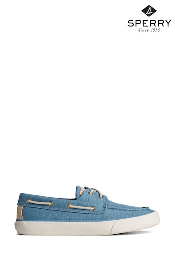 Sperry Bahama II Seacycled Baja Blue ridged-sole Shoes (669956) | £85