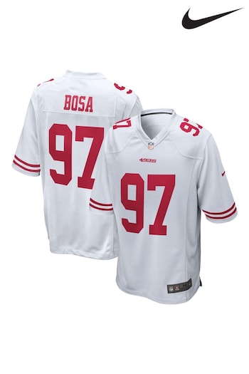 Nike White NFL San Francisco 49ers Road Game Jersey - Nick Bosa Youth (670342) | £80