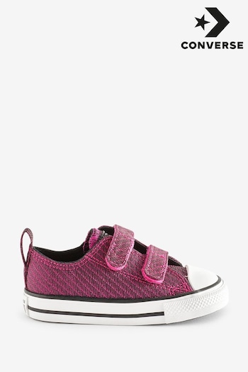 Converse Pink Infant All Star 2V Easy On Trainers (670502) | £37