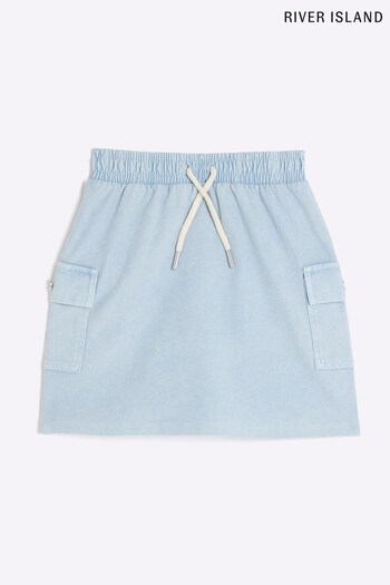 River Island Blue Girls Cargo Pull On Skirt (670888) | £14