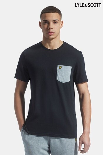 Lyle & Scott Contrast Pocket Black	 T-Shirt (671009) | £33