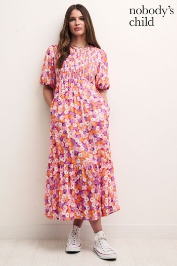 Nobodys Child Kelsie Finnie Daisy Midi Pink Dress (671126) | £65