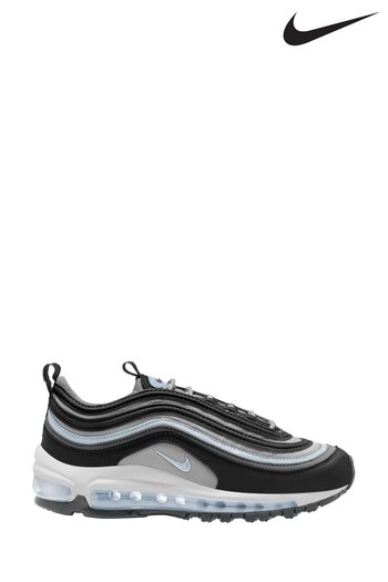 Nike wright Black/Blue Air Max 97 Youth Trainers (672031) | £110