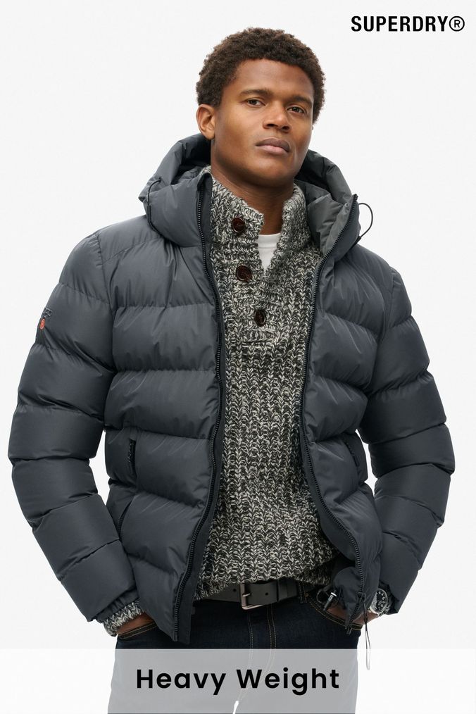Mens superdry coat sale store