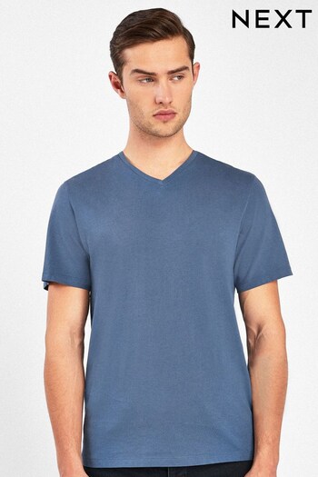 Blue Denim Essential V-Neck T-Shirt (672562) | £8