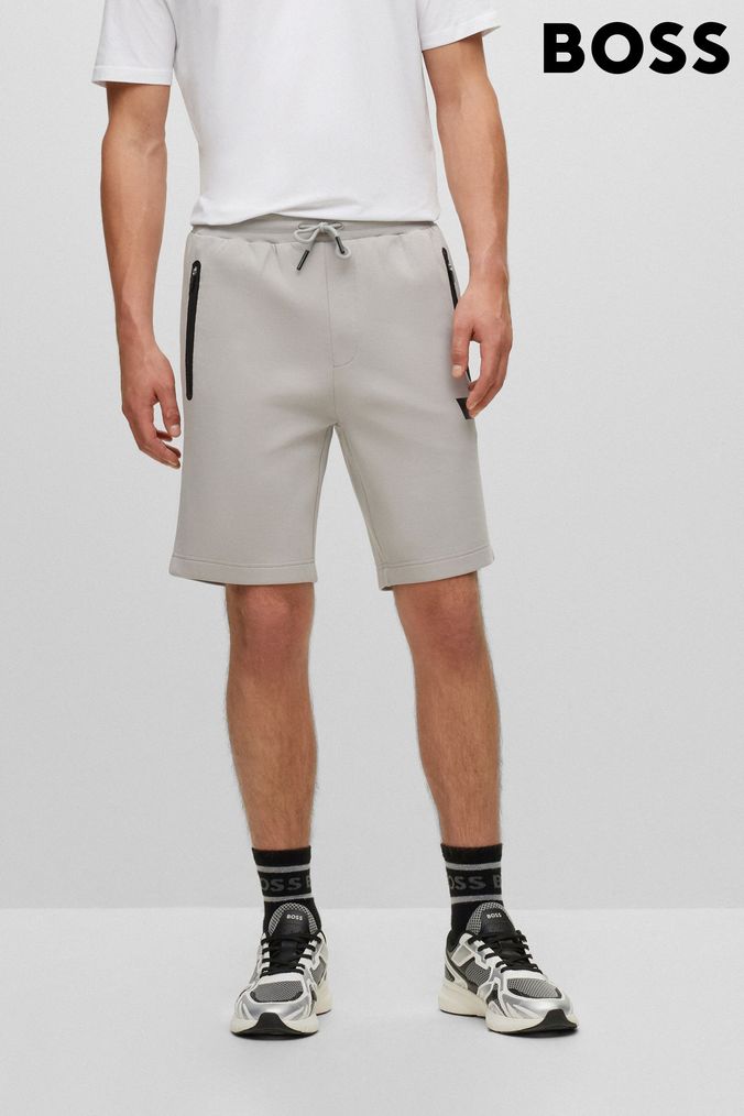 Buy Men s BOSS Grey Shorts Online Next UK