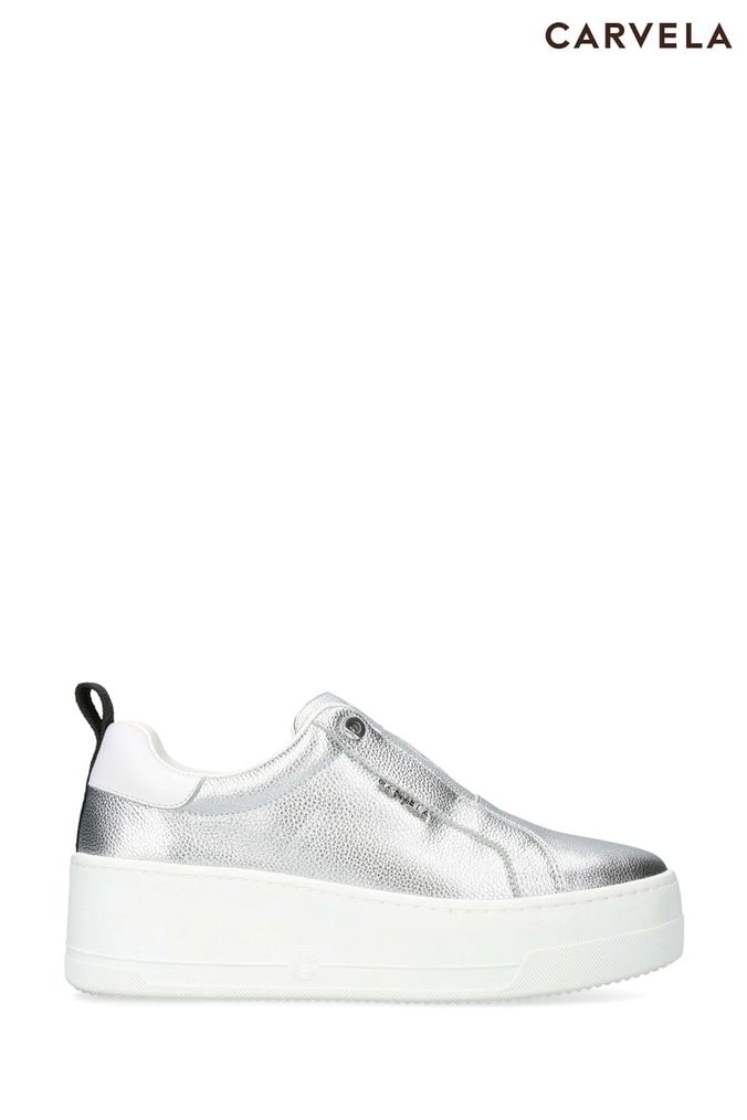 Carvela silver shoes shop