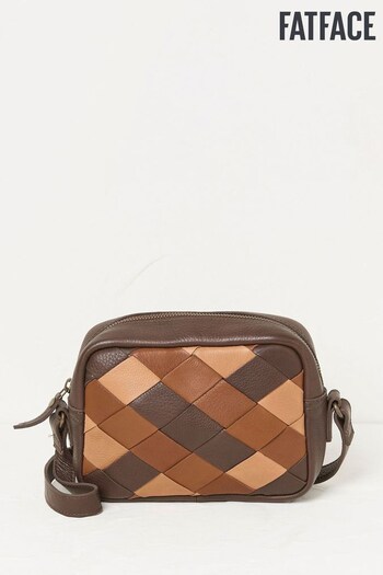 Fat Face Brown The Venice Weave Crossbody Bag (673763) | £59