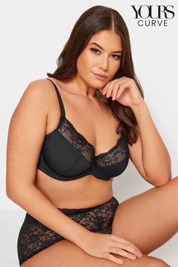 Yours Curve Black Non Padded Underwired Bra (674519) | £18