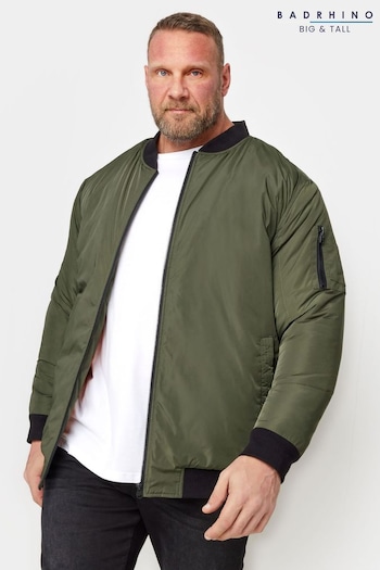 BadRhino Big & Tall Green Rasen Bomber Jacket (674600) | £55