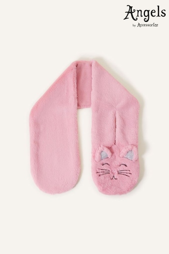 Accessorize Girls Pink Fluffy Faux Fur Cat Scarf (674769) | £15