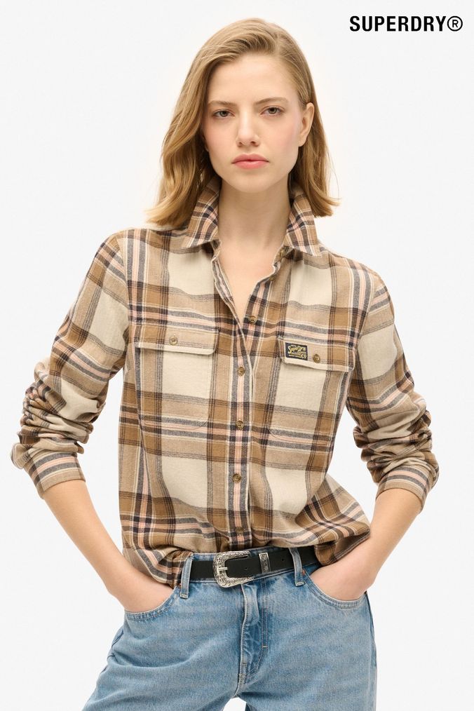 Checked shirt womens next online