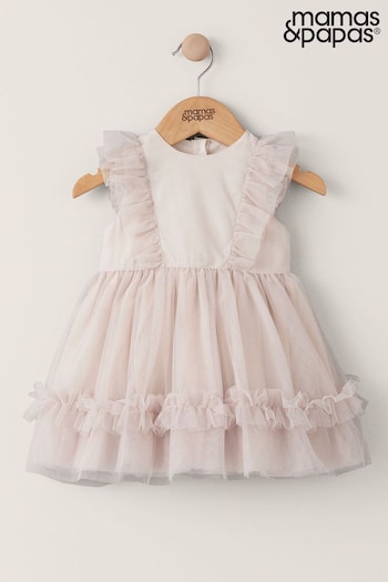 Mamas & Papas Pink Tuelle Frill Dress (675574) | £35