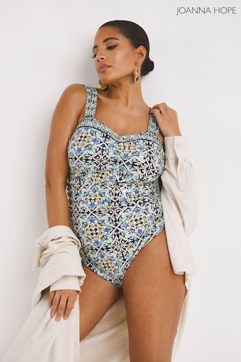 Joanna Hope Blue Tile Print Swimsuit (675656) | £45