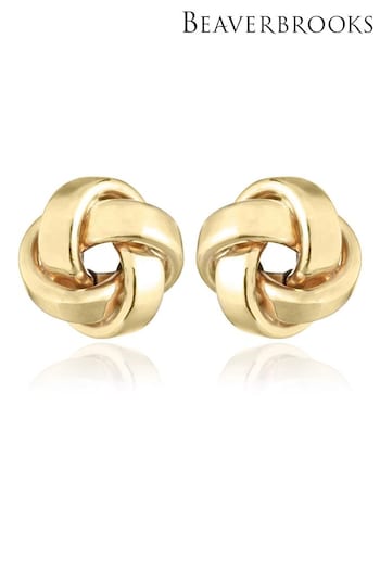 Beaverbrooks 9ct Gold Knot Stud Earrings (675762) | £125