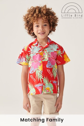 Little Bird by Jools Oliver Red Colourful Hawaiian Shirt (675770) | £18 - £24