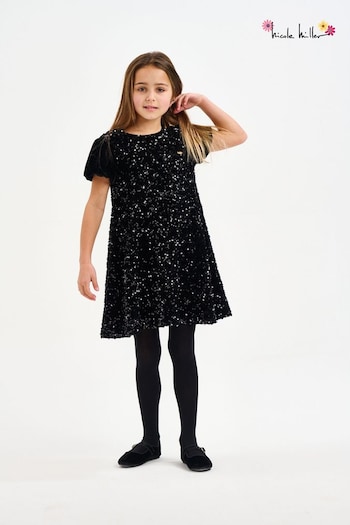 Nicole Miller Sequin Black Dress (675784) | £50 - £55