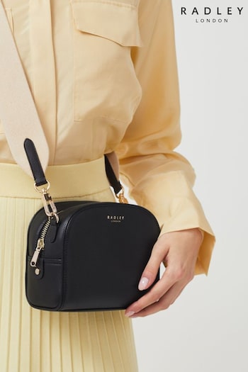 Radley London Small  Arden Crescent Zip Around Cross-Body Black Bag (676208) | £159